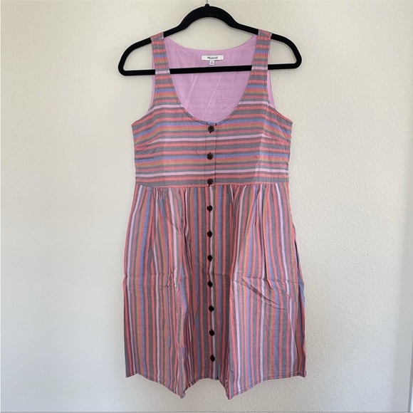 Madewell stripped dress. Size large. Good used conditon. - Picture 3 of 6